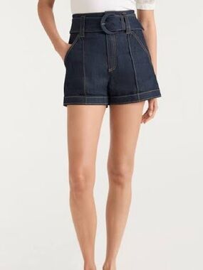 Cinq a Sept Aldi Denim Belted Shorts sz 8 NWT